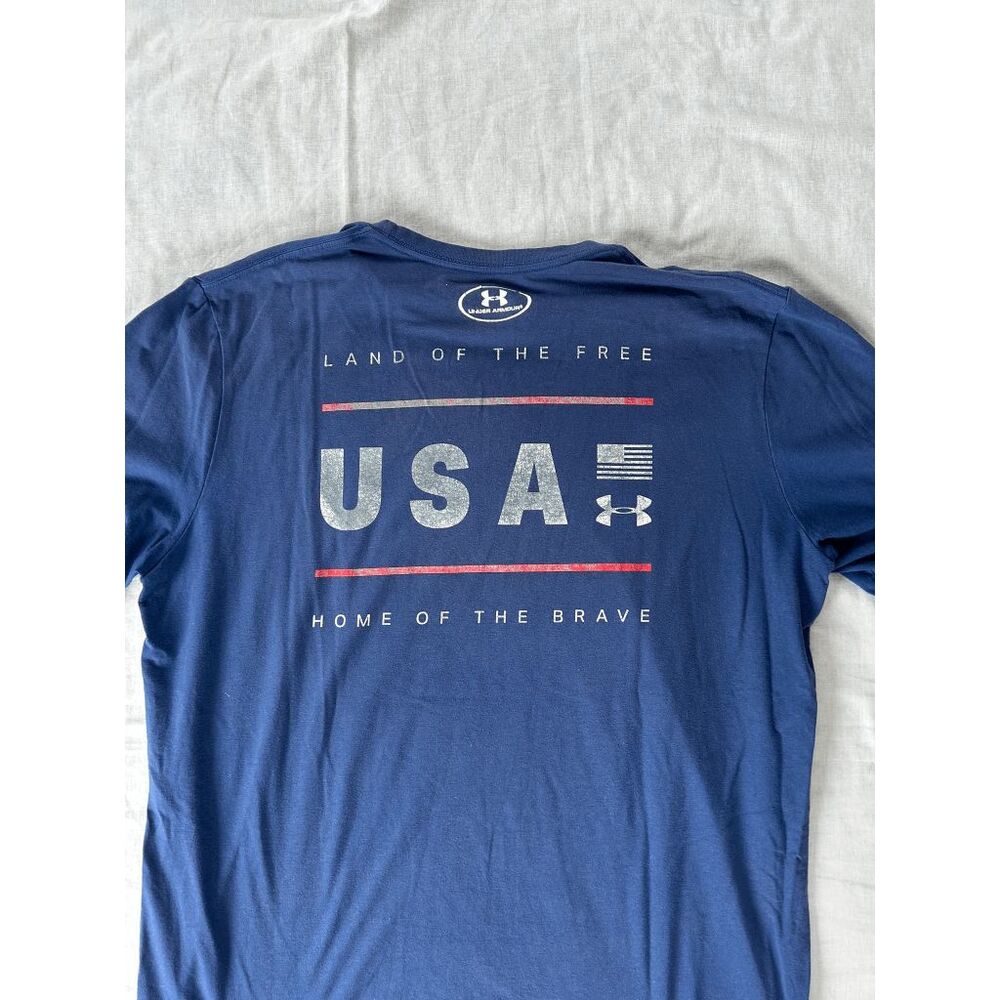 Men's Under Armour Tee Shirt Lot, Size Medium, Black/Blue - Picture 4 of 9
